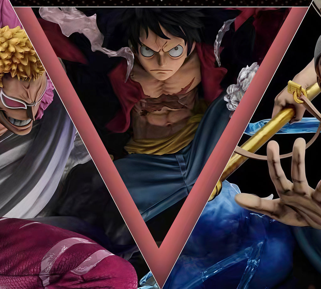 ONE PIECE -  LUFFY VS. MAJOR VILLAINS CIRCULAR DIORAMA GK STATUE