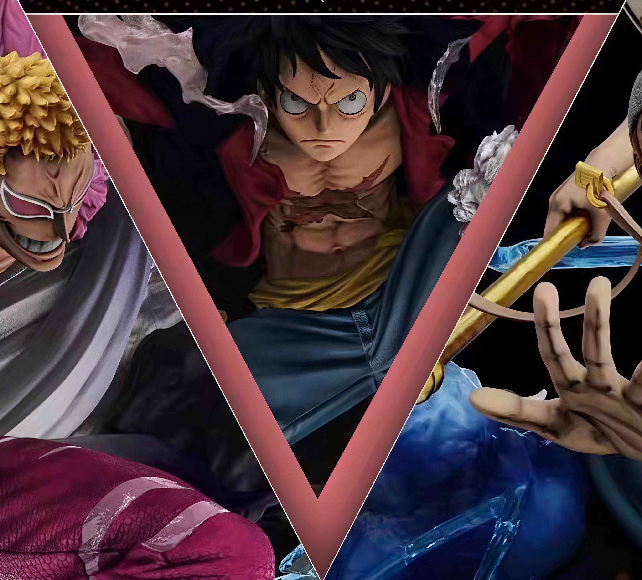 ONE PIECE -  LUFFY VS. MAJOR VILLAINS CIRCULAR DIORAMA GK STATUE