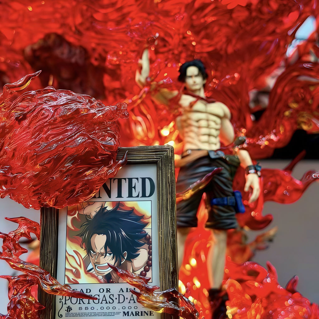 ONE PIECE- PORTGAS D. ACE ENTEI GK STATUE!