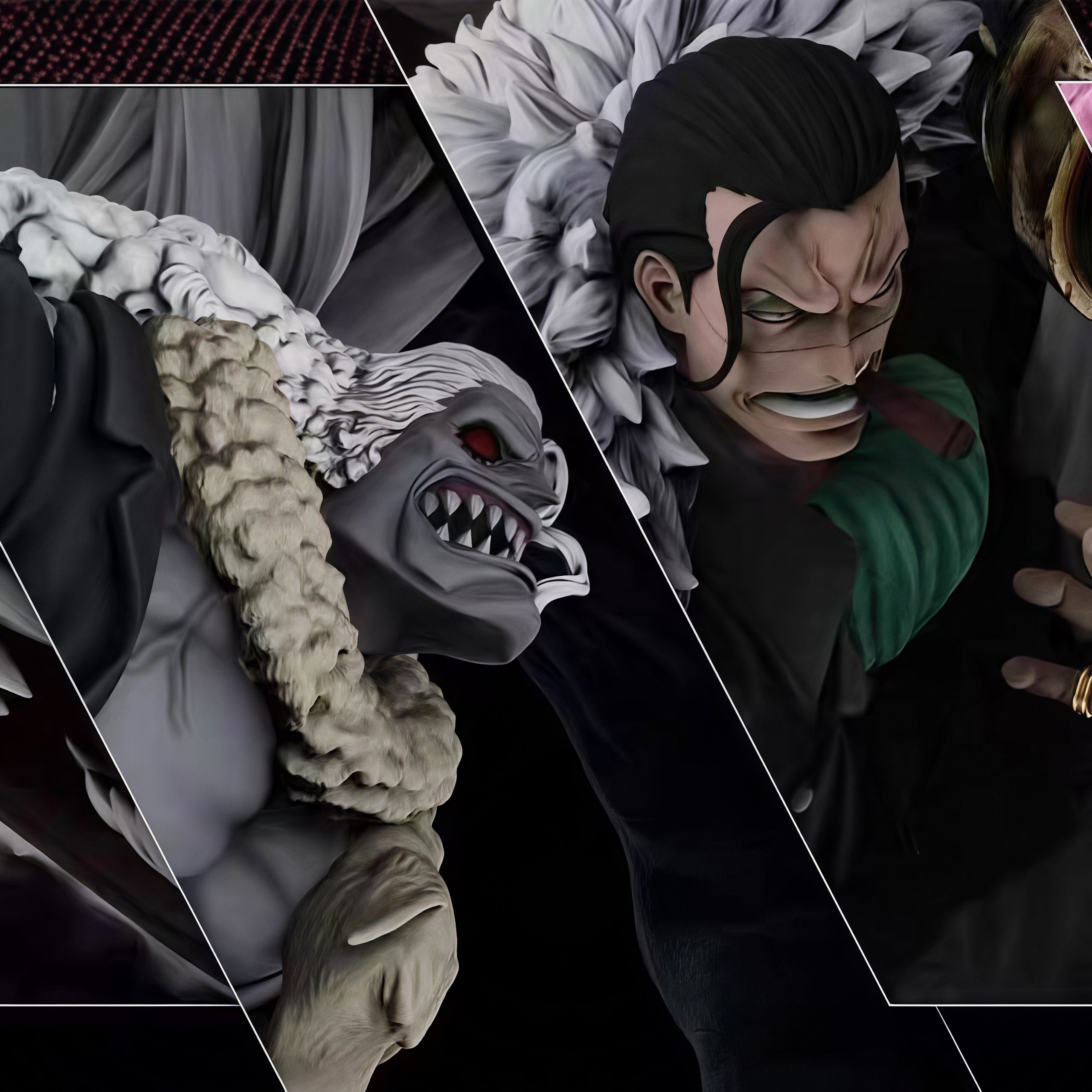 ONE PIECE -  LUFFY VS. MAJOR VILLAINS CIRCULAR DIORAMA GK STATUE