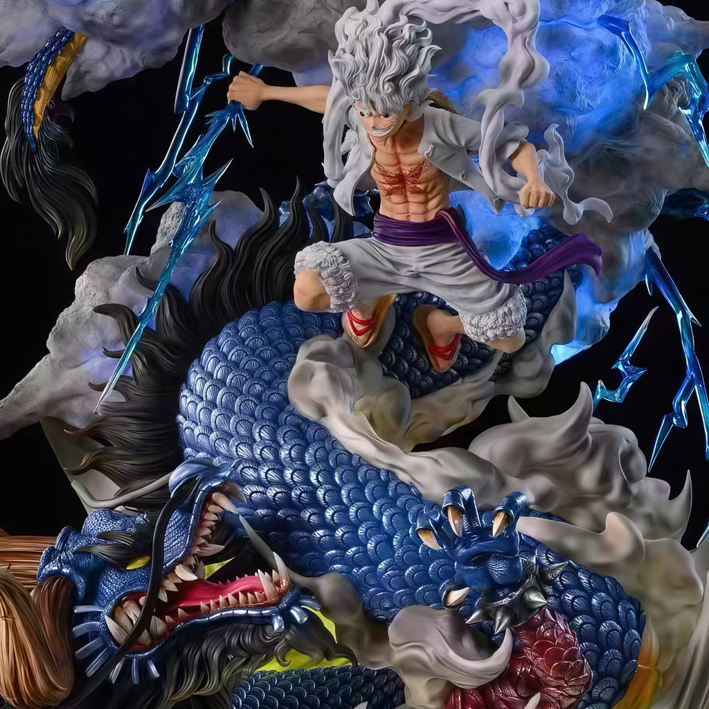 ONE PIECE- GEAR 5 LUFFY VS. KAIDO DRAGON FORM GK DIORAMA STATUE