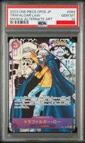 Psa 102023 ONE PIECE JAPANESE OP05-AWAKENING OF THE NEW ERA #069 TRAFALGAR LAW MANGA ALTERNATE ART