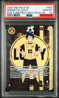 Psa 10 2025 ONE PIECE PROMOS #003 MONKEY D. LUFFY BVB X ONE PIECE MATCH DAY '25