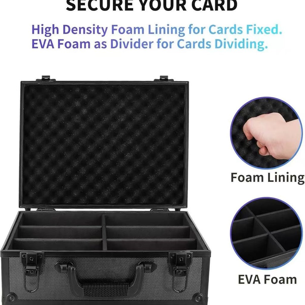 Heavy-Duty Aluminum Trading Card Storage Case