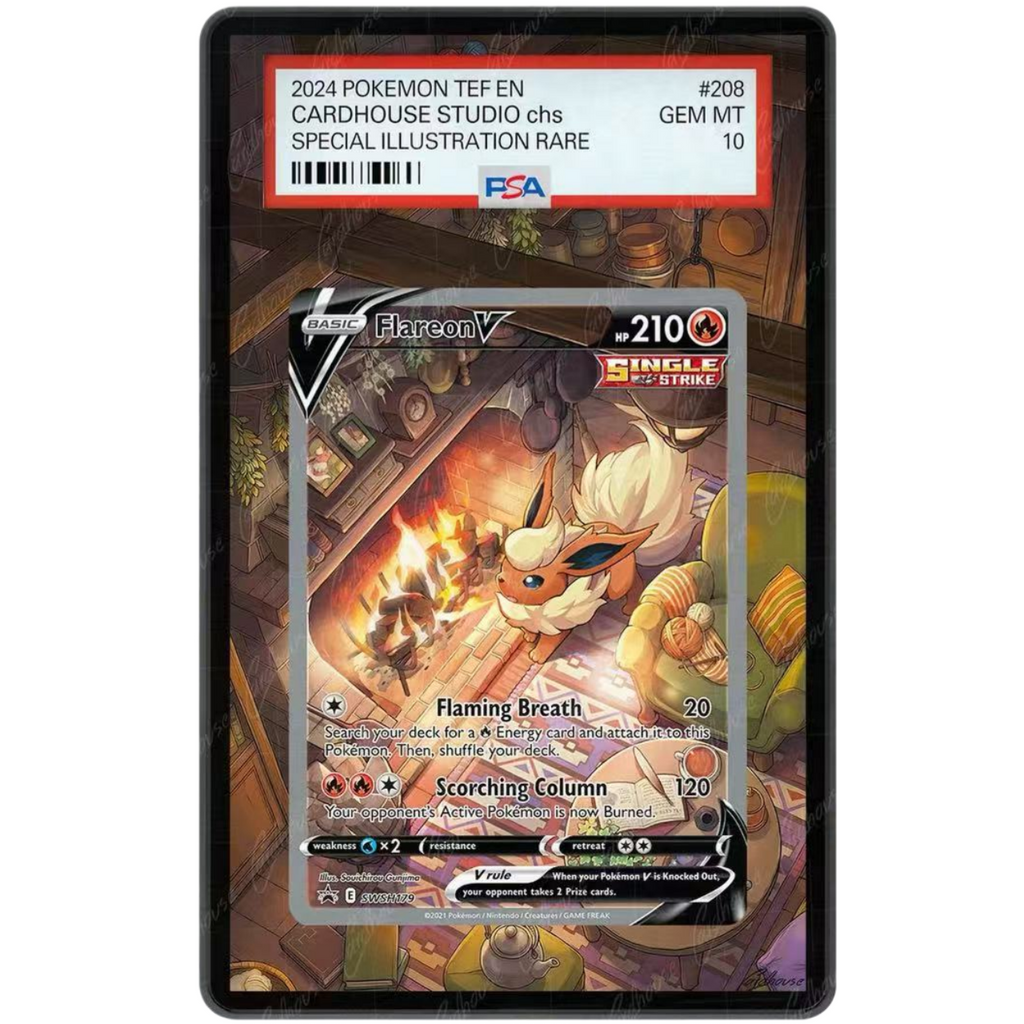 EXTENDED ART PROTECTIVE CASE- Flareon V SWSH179 Alternate Art Full Art