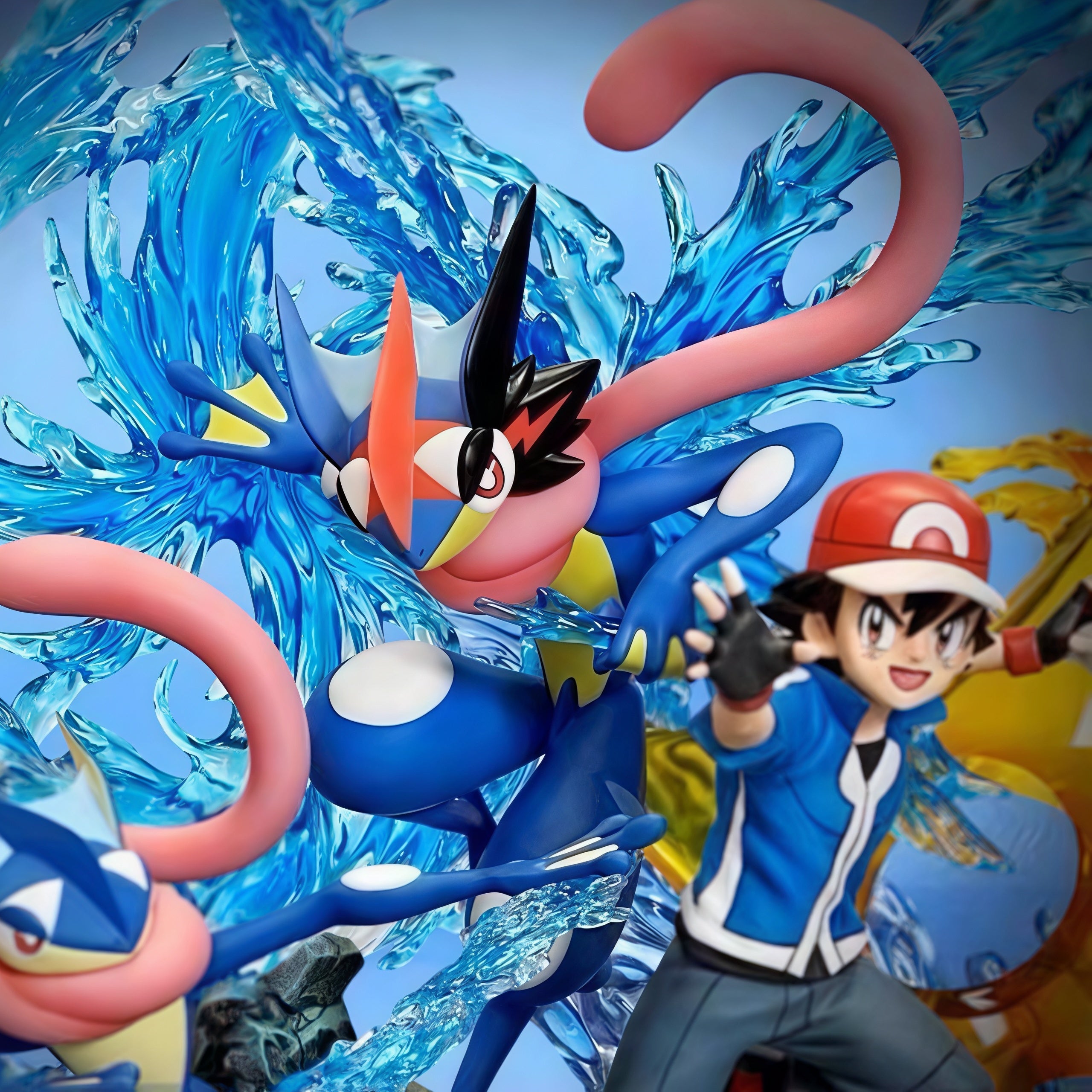 POKÉMON-ASH & GRENINJA EVOLUTION LINE GK DIORAMA STATUE