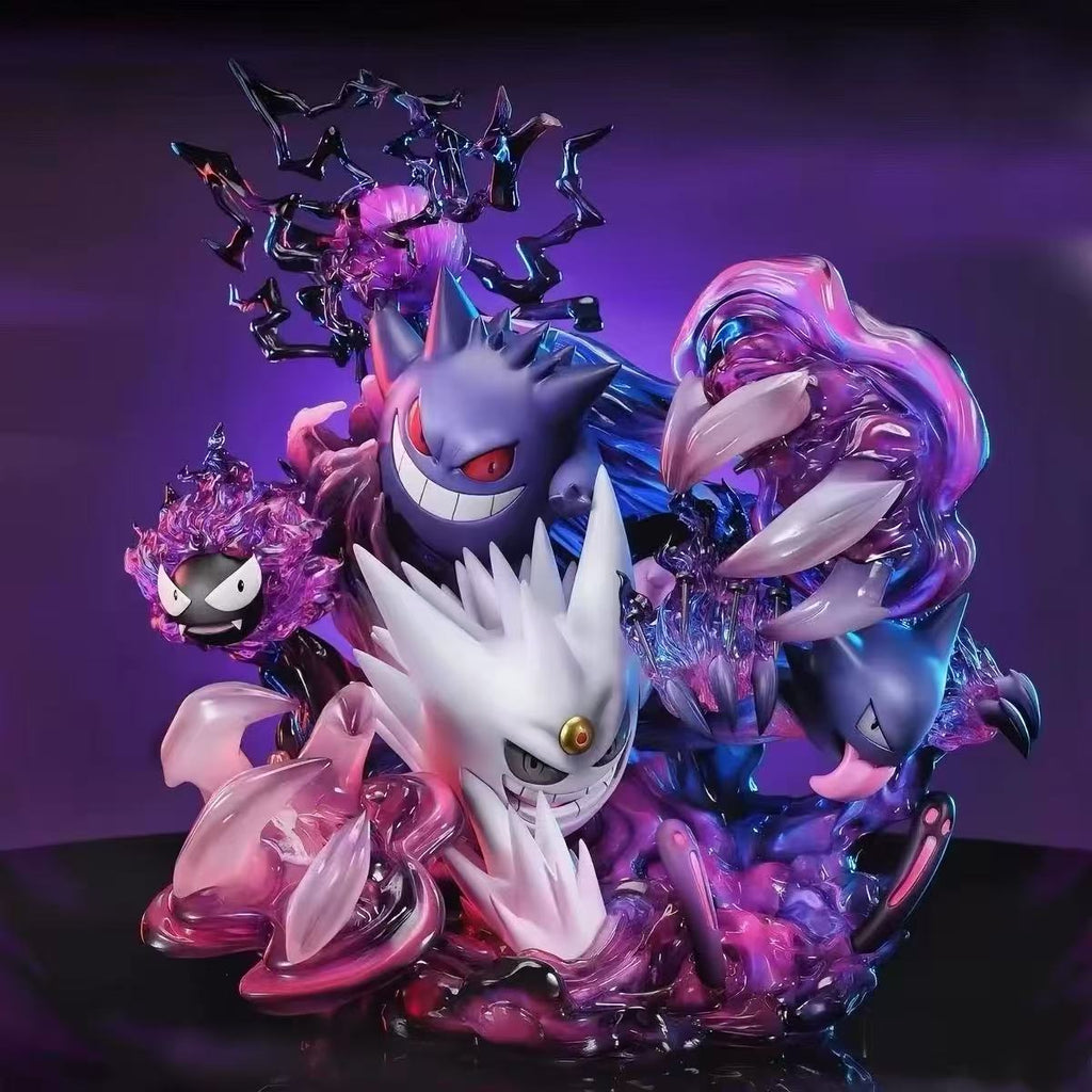 POKÉMON -EVOLUTION GENGAR WHITE/PURPLE PVC STATUE