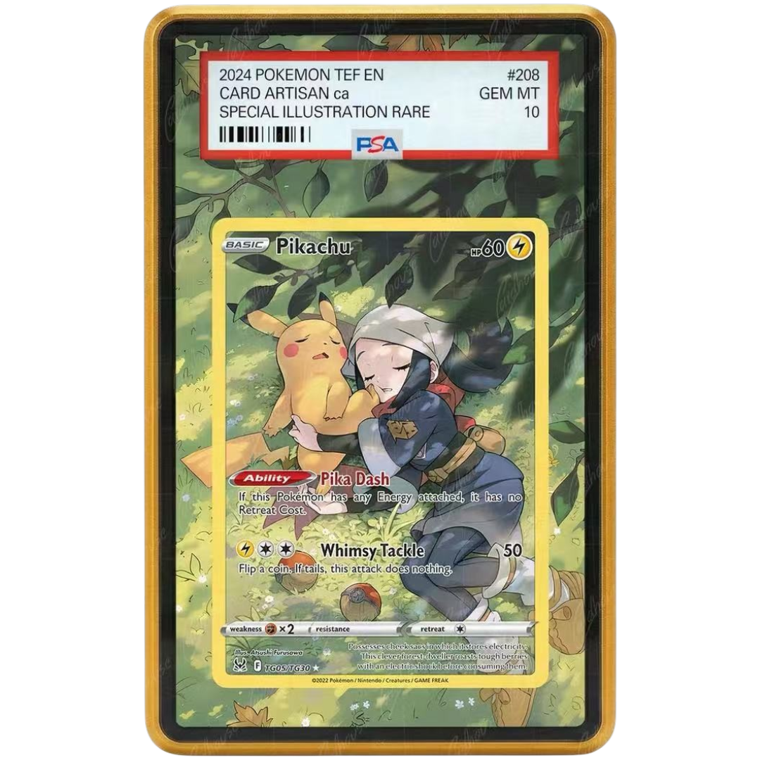 EXTENDED ART PROTECTIVE CASE- Lost Origin Trainer Gallery Pikachu PREMIUM