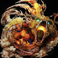 DRAGON BALL -SUPER SAIYAN 3 GOKU DRAGON FIST GK STATUE