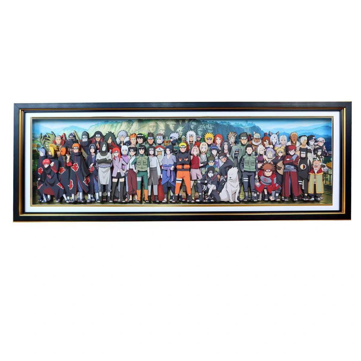 NARUTO - ULTIMATE CHARACTER COLLECTION PANORAMIC DISPLAY FRAME