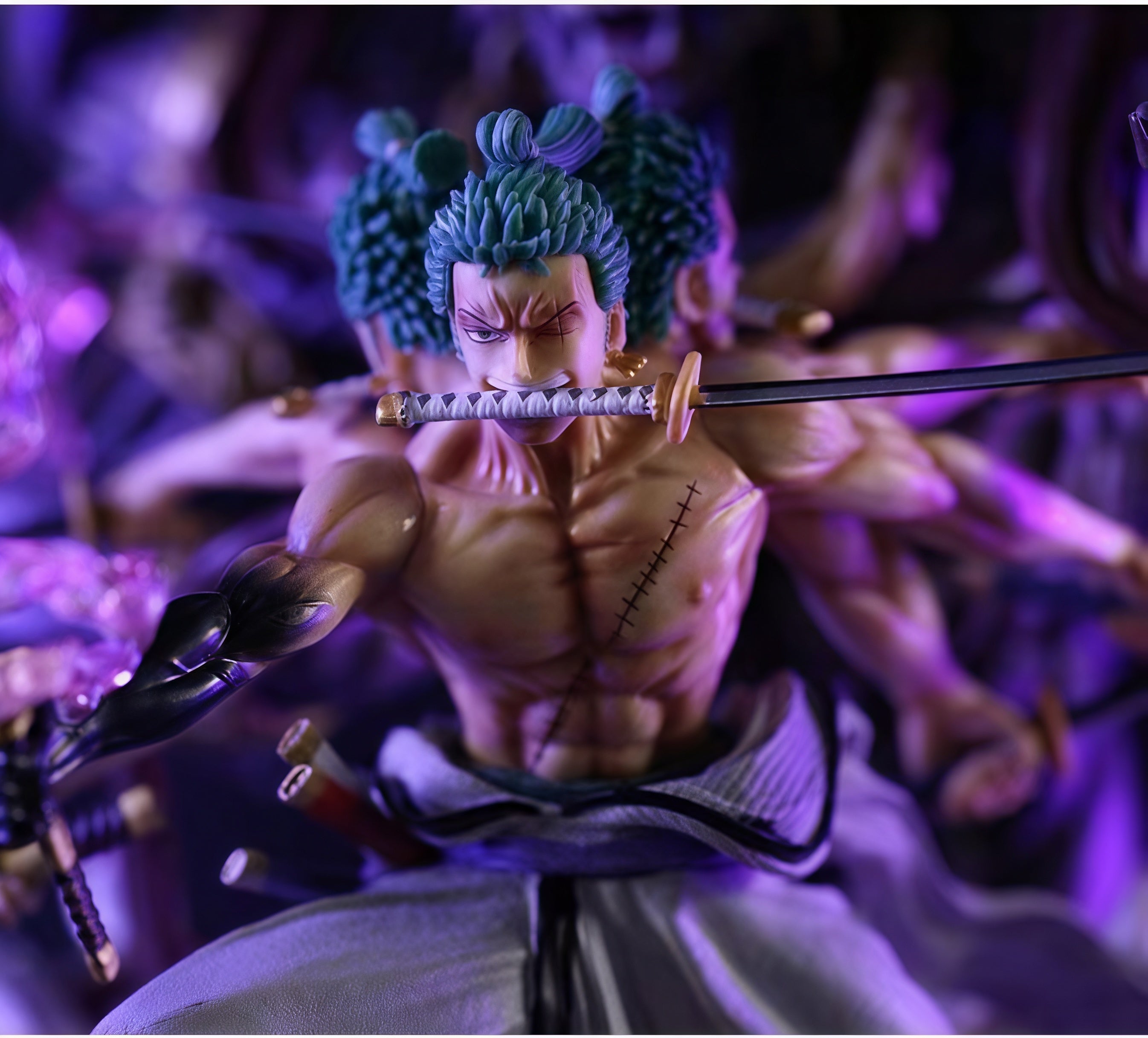 ONE PIECE - RORONOA ZORO VS KAIDO BATTLE ASURA FORM STATUE