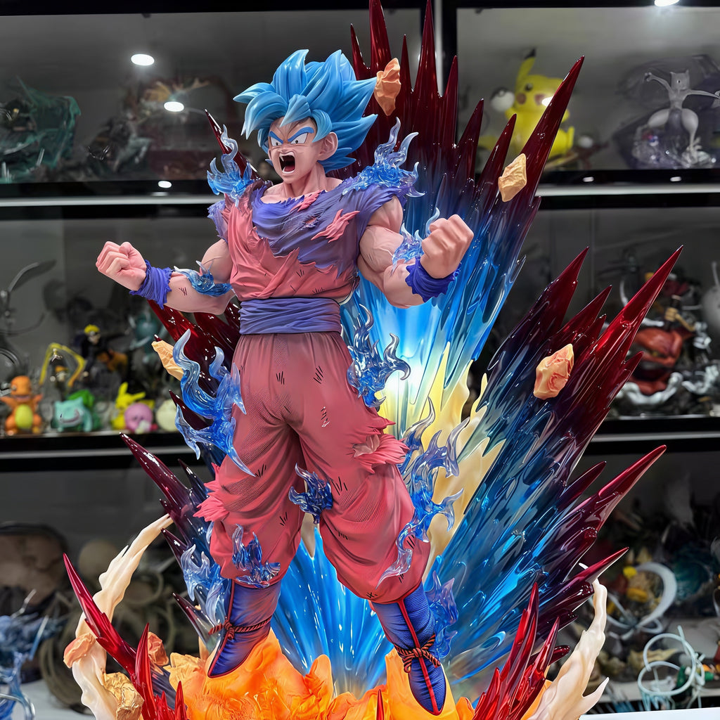 DRAGON BALL-GOKU KAIOKEN BLUE FIGURE DRAGON BALL Z STATUE