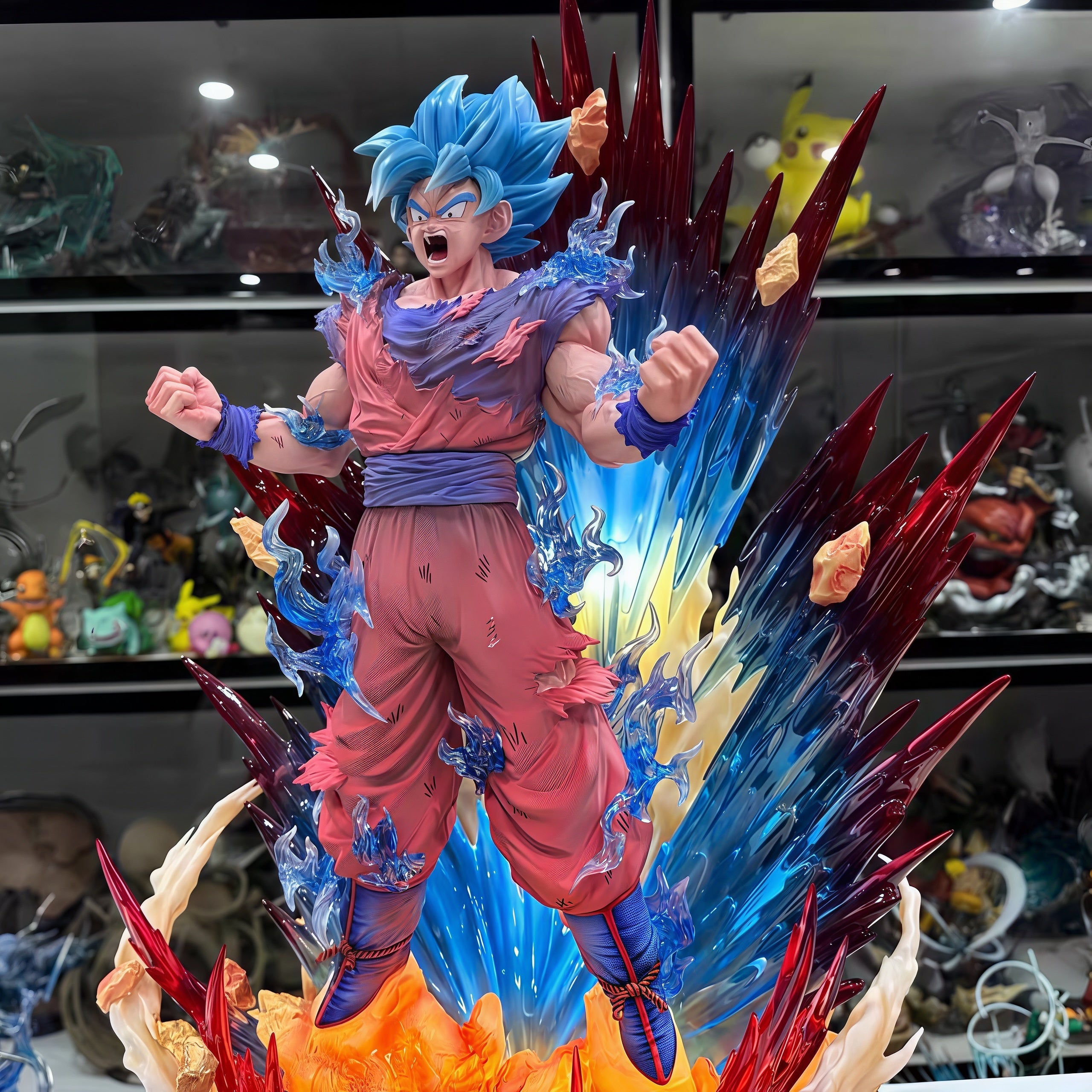 DRAGON BALL-GOKU KAIOKEN BLUE FIGURE DRAGON BALL Z STATUE