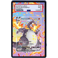 CHARIZARD VMAX SV107/SV122 Pokémon card Extended Art display panel with fiery Charizard artwork.