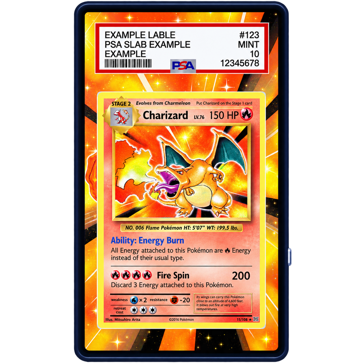 EXTENDED ART - CHARIZARD 11/108 EVOLUTIONS