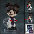 Choso JUJUTSU KAISEN chibi action figure with dark hair, signature facial markings, layered outfit, red blood effect accessories, and clear display base.