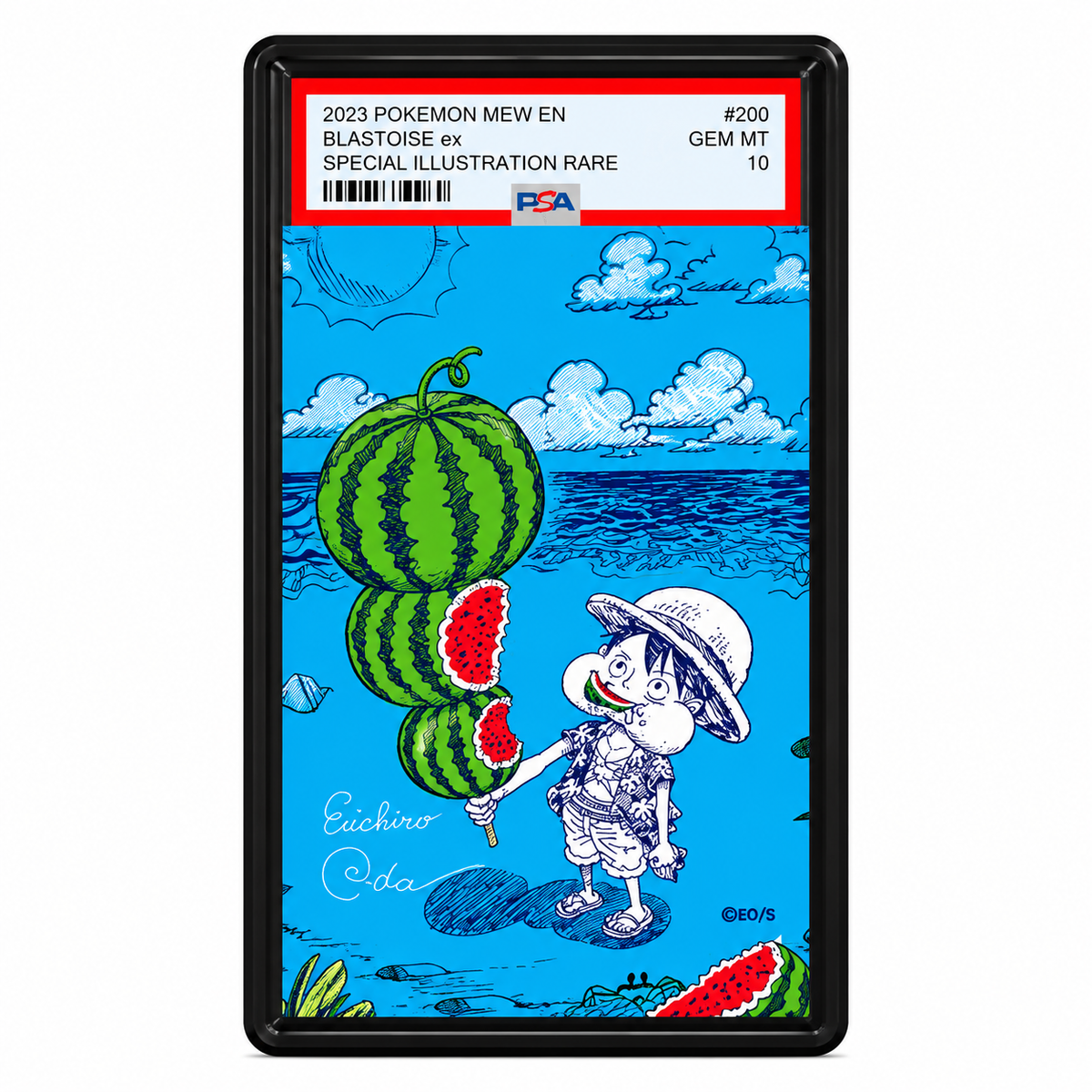 EXTENDED ART –  ONE PIECE NATSUCOMI 2026 META-KIRA MONKEY D. LUFFY "WATERMELON" PROMO CARD