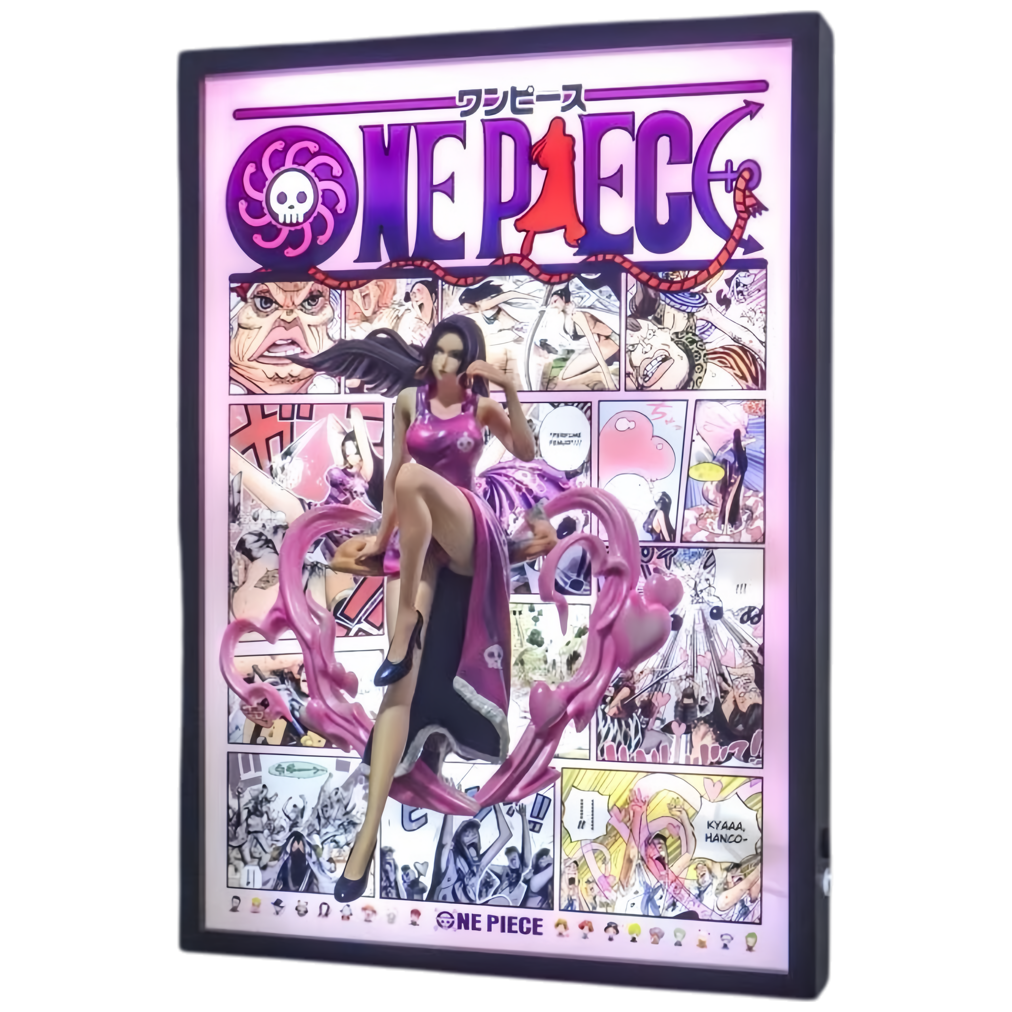 One Piece - Boa Hancock 3D LED Display Frame with Statue