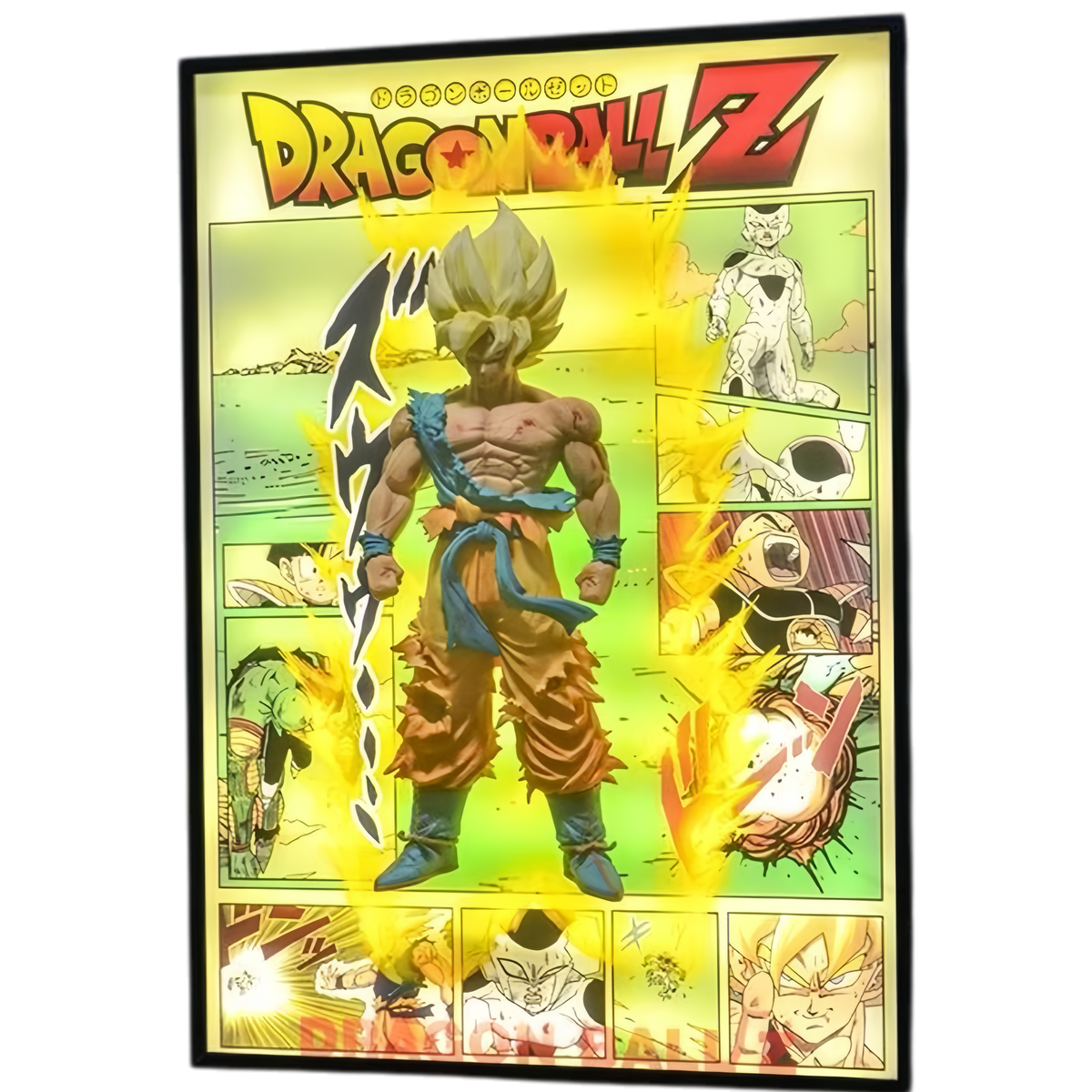 DRAGON BALL Z - GOKU 3D LED DISPLAY FRAME WITH STATUE