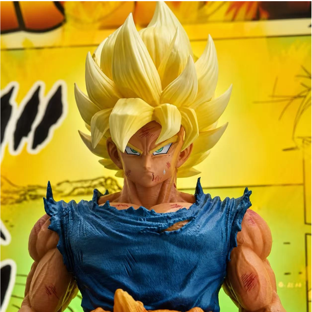 Dragon Ball Z Goku 3D LED Display Frame with Statue