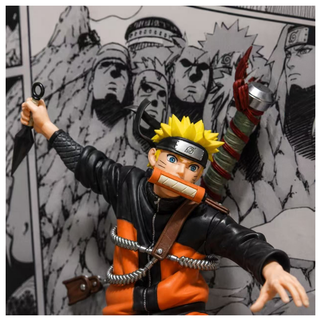 Naruto Uzumaki 3D LED Display Frame with Statue