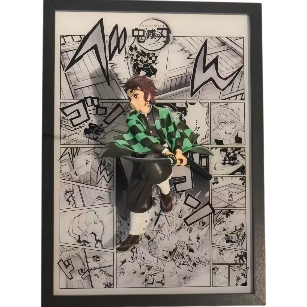 DEMON SLAYER - TANJIRO 3D LED BATTLE FRAME WITH STATUE