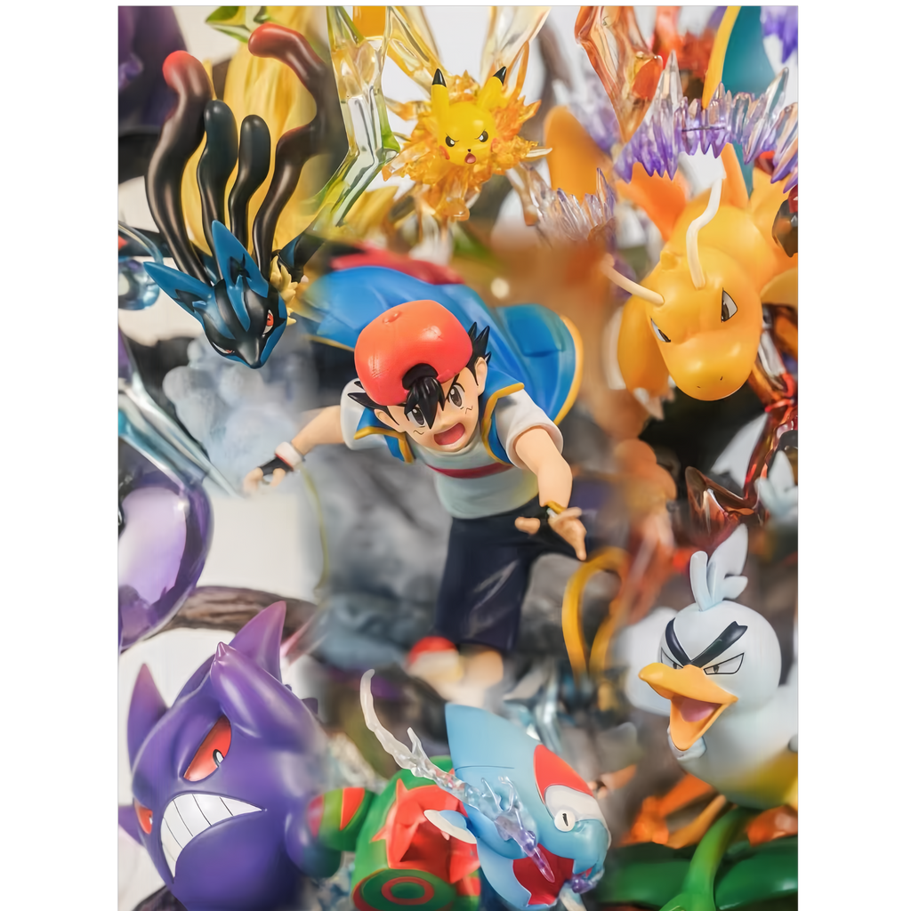 POKÉMON - ASH KETCHUM WORLD CHAMPION TEAM STATUE