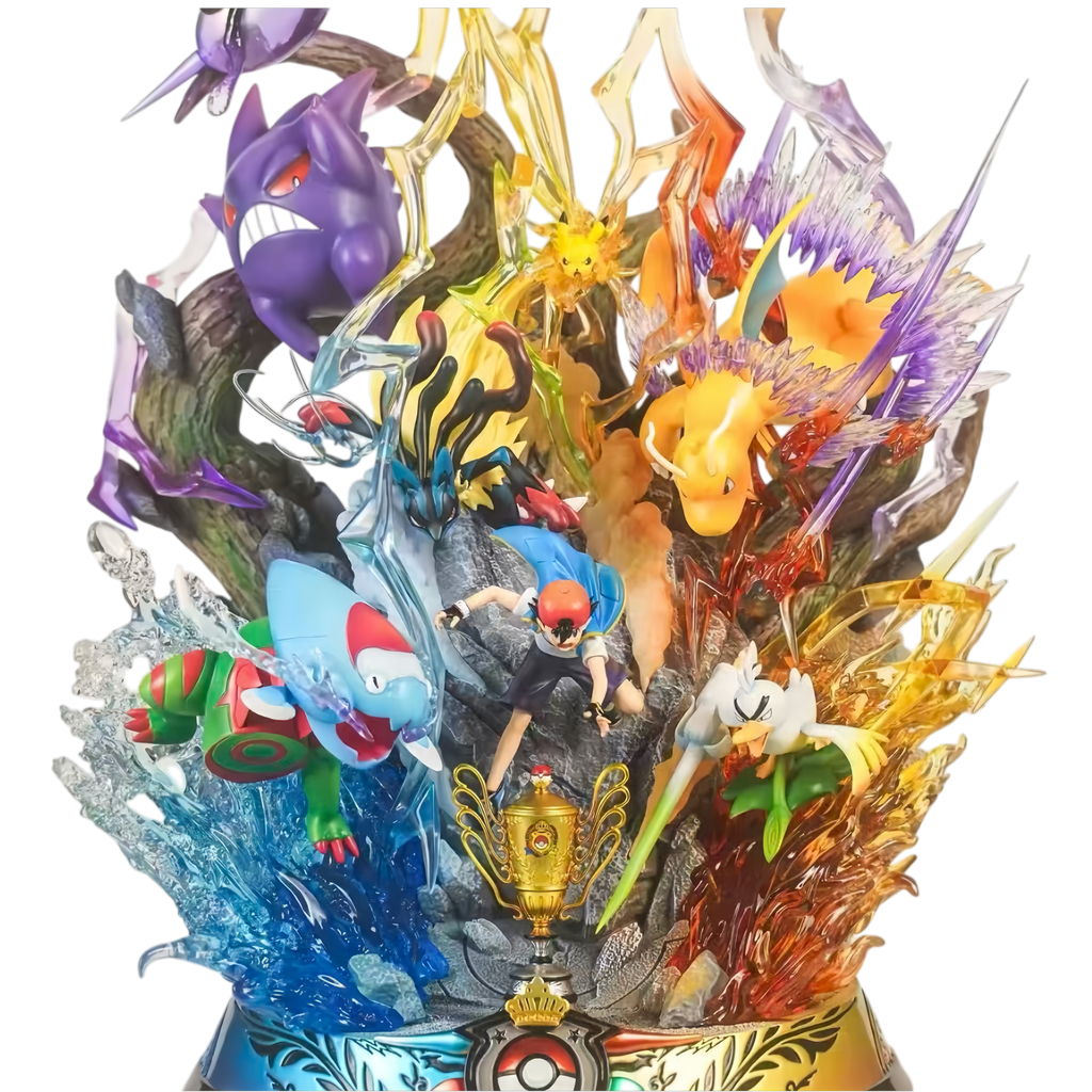 POKÉMON - ASH KETCHUM WORLD CHAMPION TEAM STATUE