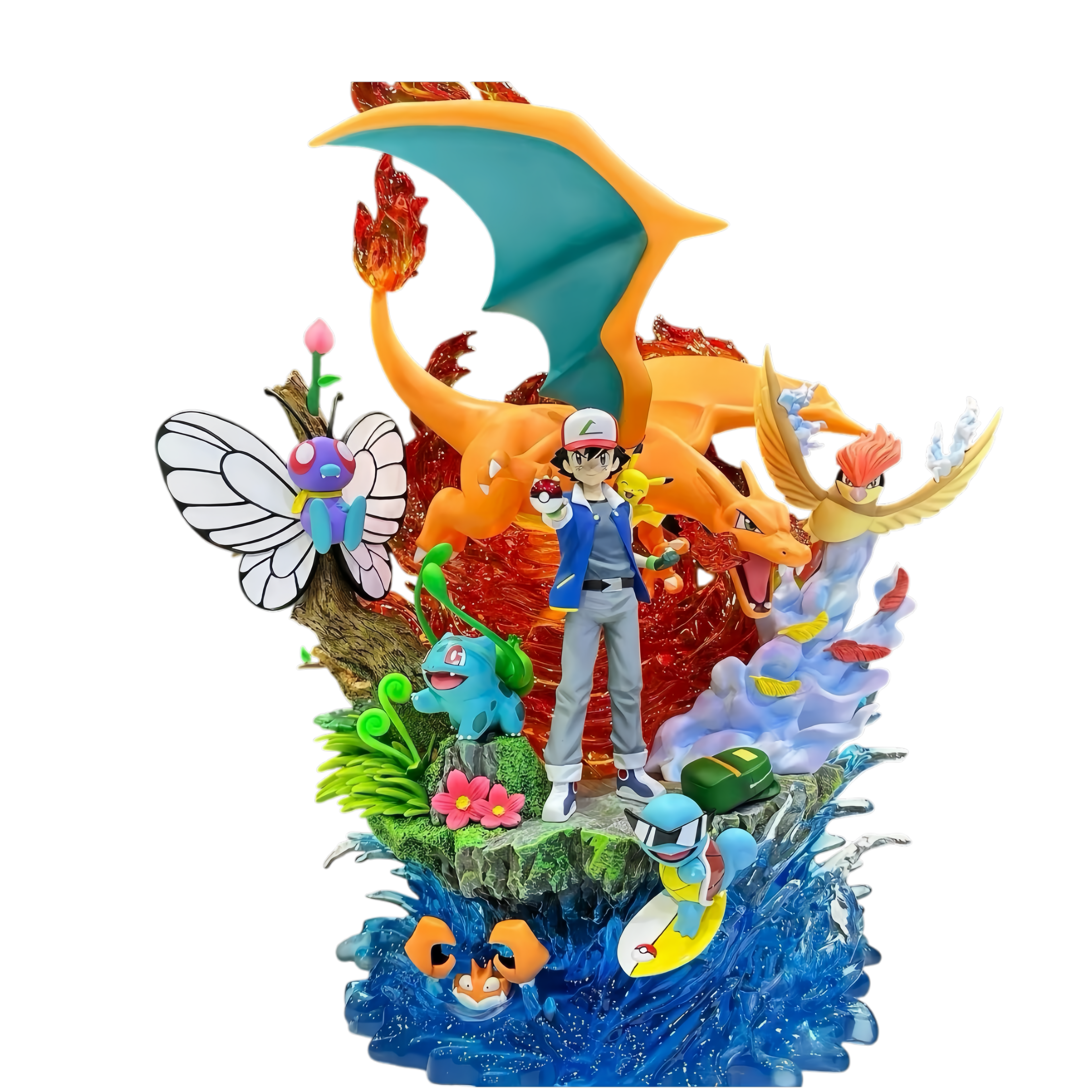 POKÉMON - ASH KETCHUM KANTO TEAM STATUE