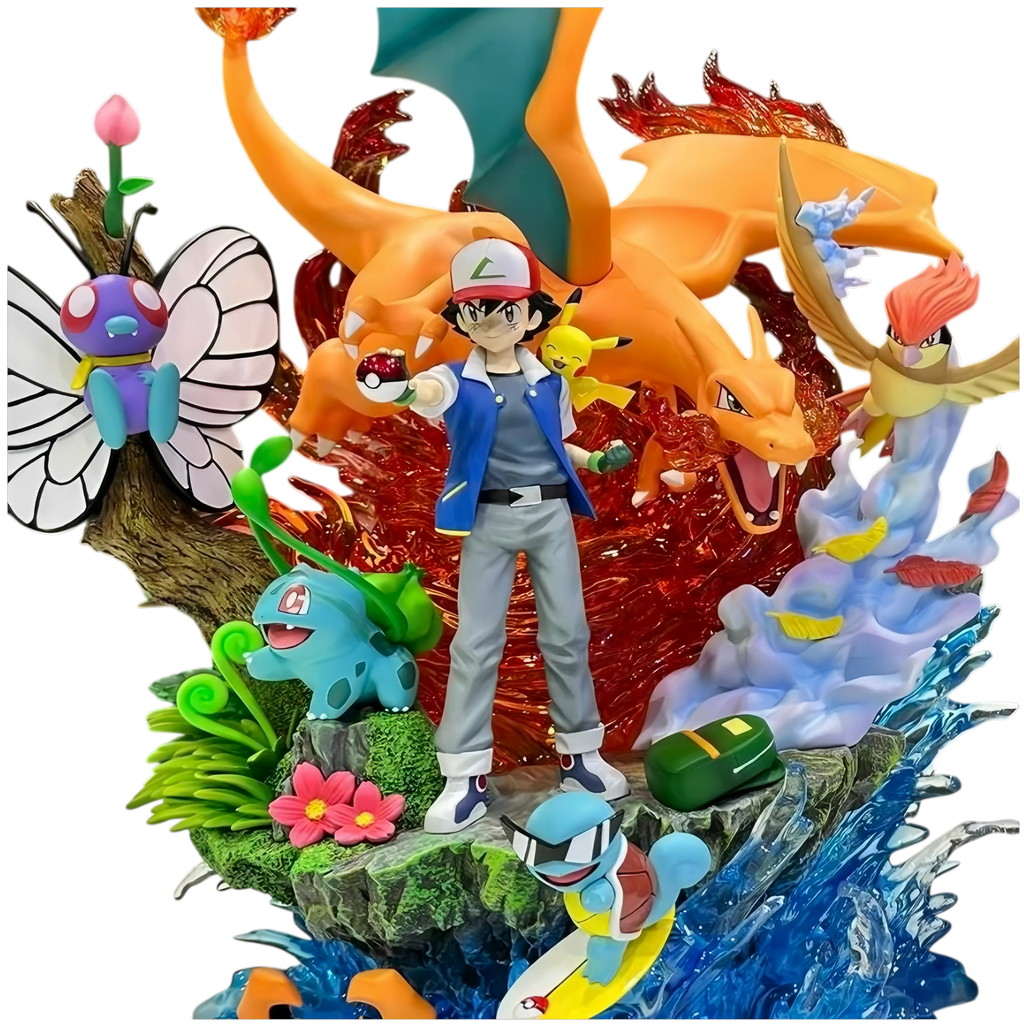 POKÉMON - ASH KETCHUM KANTO TEAM STATUE
