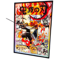 Demon Slayer Rengoku 3D LED Battle Frame with Statue