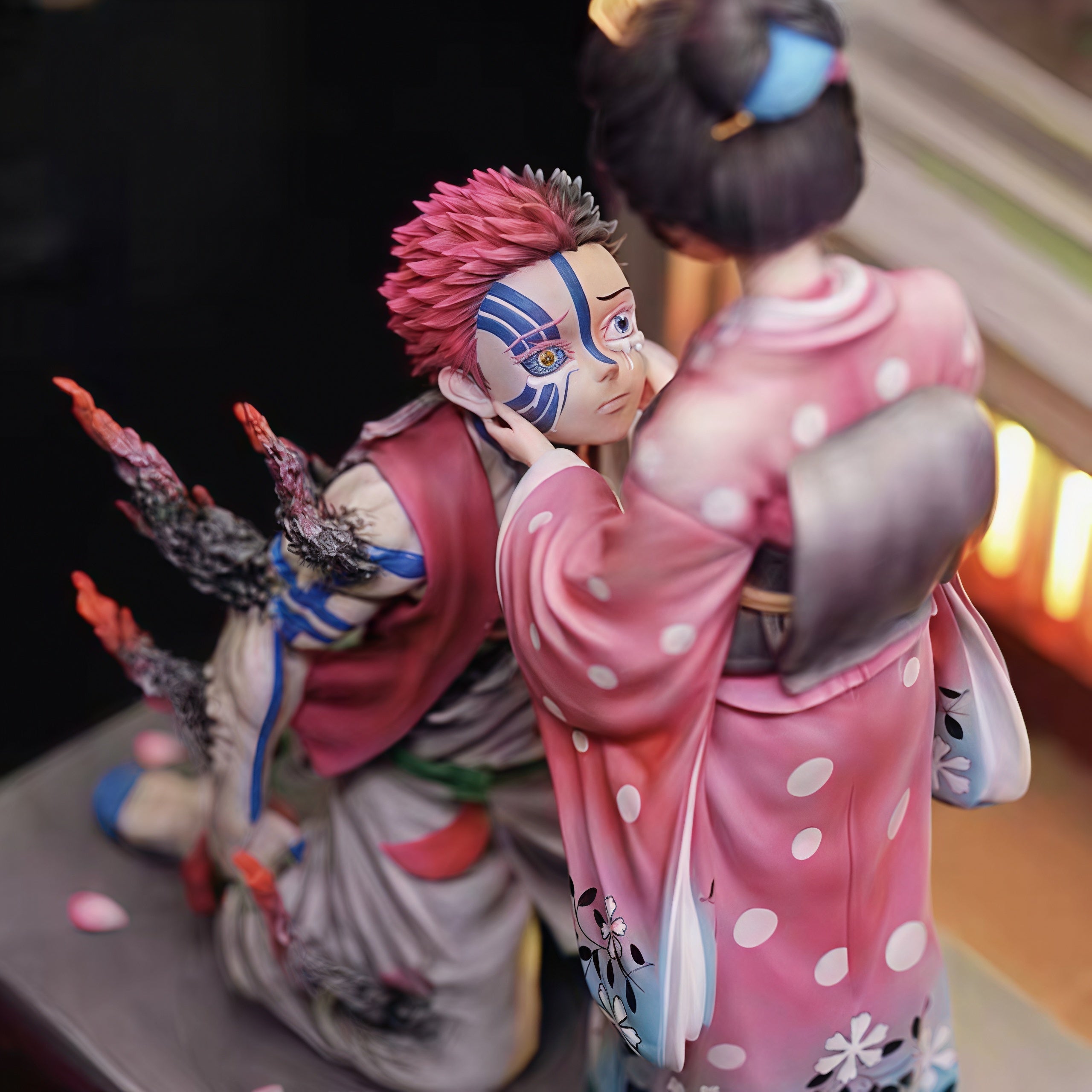 DEMON SLAYER  - AKAZA & KOYUKI CHERRY BLOSSOM DIORAMA GK STATUE