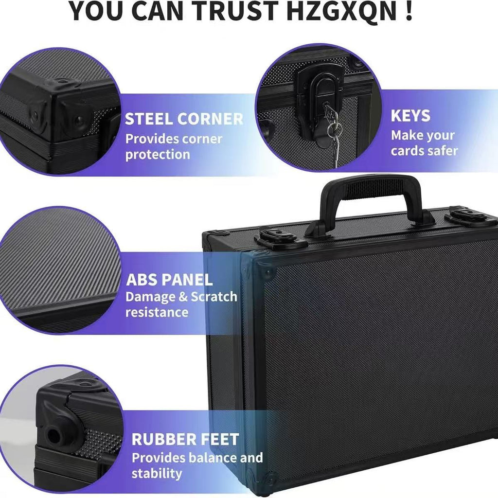 Heavy-Duty Aluminum Trading Card Storage Case
