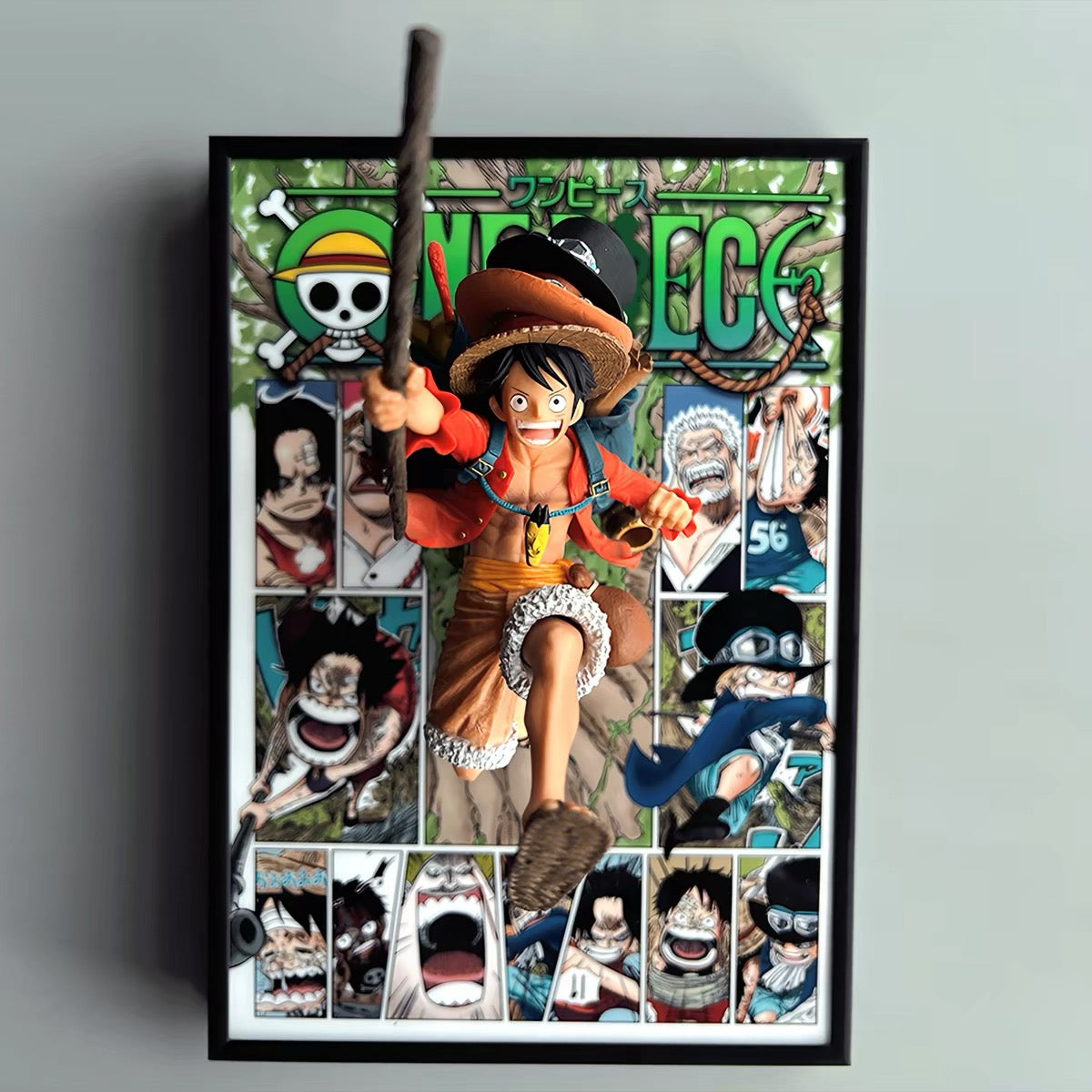 ONE PIECE - PORTGAS D. ACE MANGA 3D LAYER FRAME