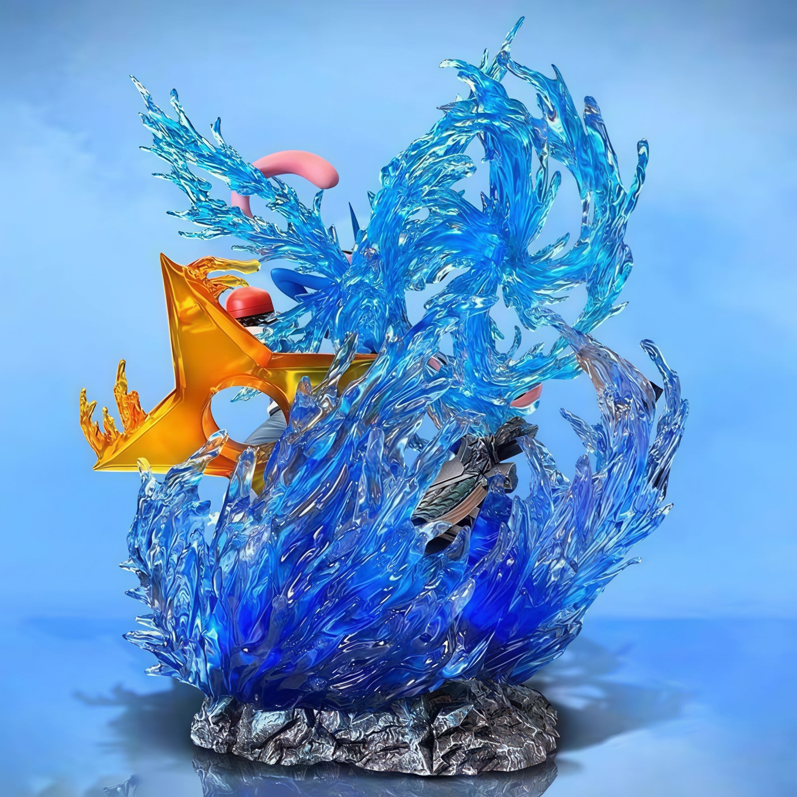 POKÉMON-ASH & GRENINJA EVOLUTION LINE GK DIORAMA STATUE