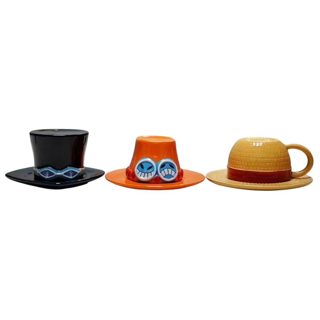 ONE PIECE - CHARACTER HAT MUG COLLECTION — 6 CHARACTER DESIGNS