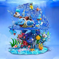 Pokémon-BLASTOISE & WATER STARTERS CORAL REEF GK DIORAMA STATUE