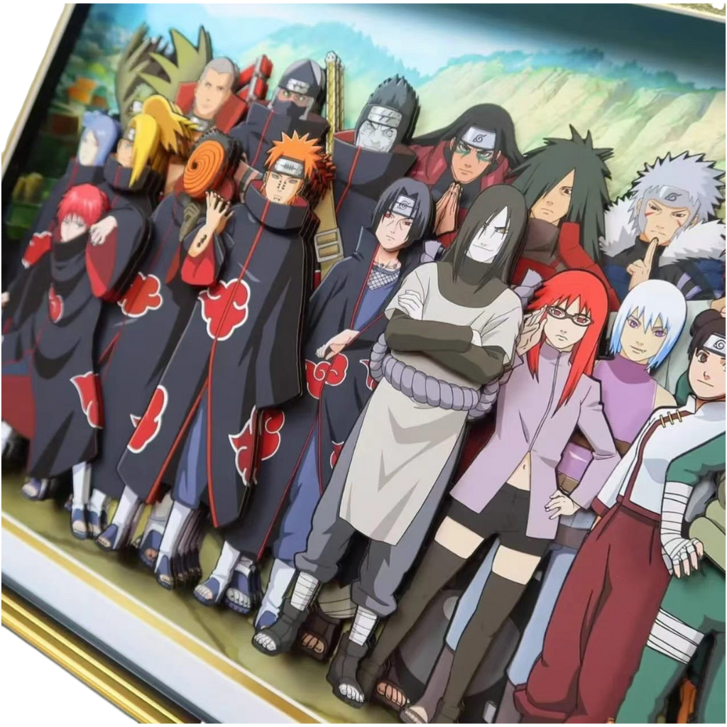 NARUTO - ULTIMATE CHARACTER COLLECTION PANORAMIC DISPLAY FRAME