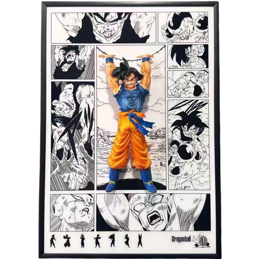 DRAGON BALL - Goku Spirit Bomb 3D Manga Frame Statue