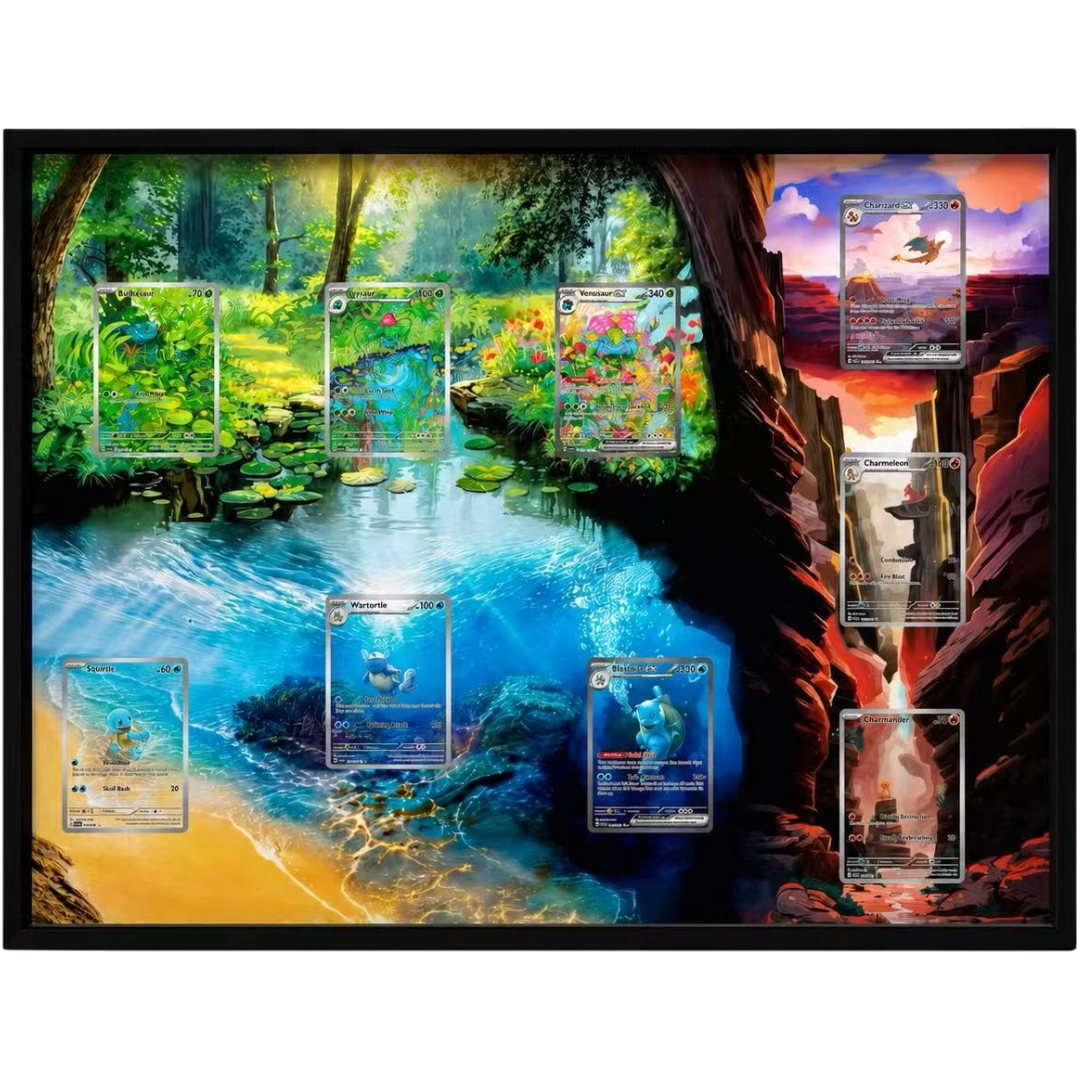 POKÉMON - Original Starter Evolution Series Display Frame — 530 × 400 mm