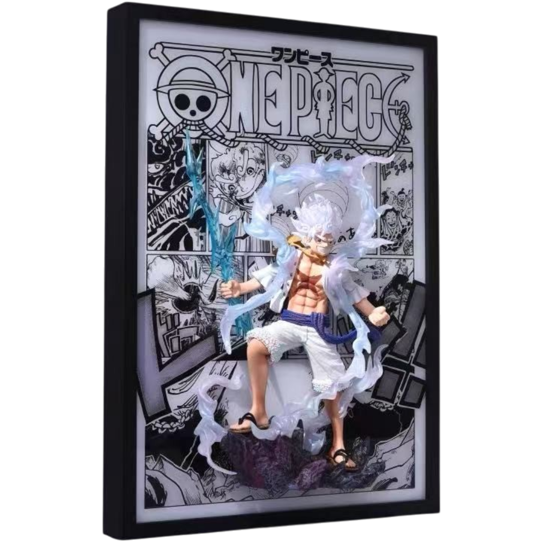 ONE PIECE - Monkey D. Luffy Gear 5 Nika LED Frame with Statue