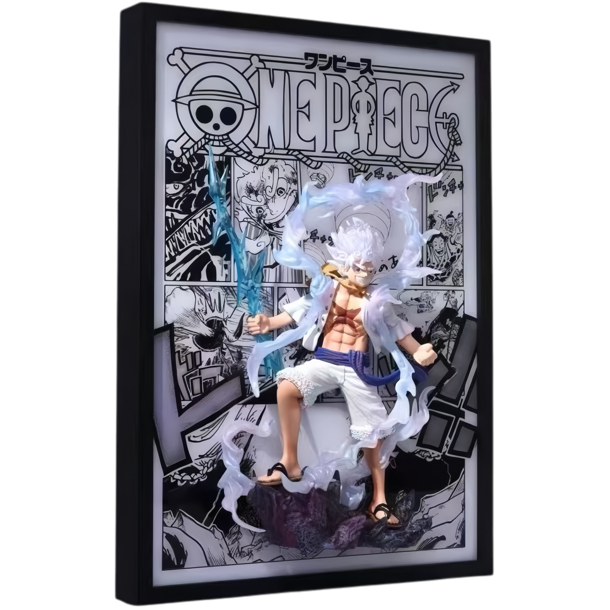 ONE PIECE - MONKEY D. LUFFY GEAR 5 NIKA LED FRAME WITH STATUE