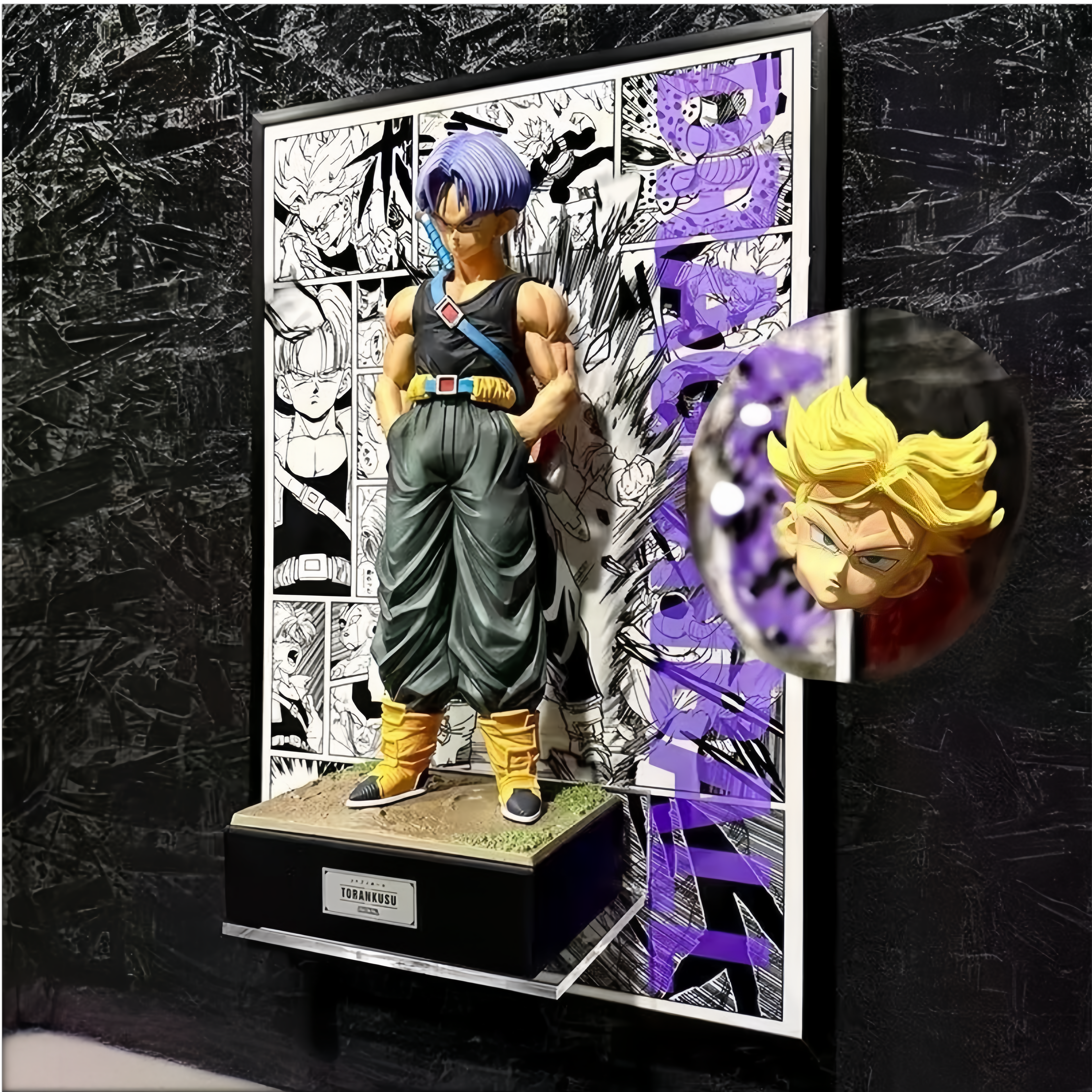 DRAGON BALL - FUTURE TRUNKS INTERCHANGEABLE HEAD FRAME WITH STATUE