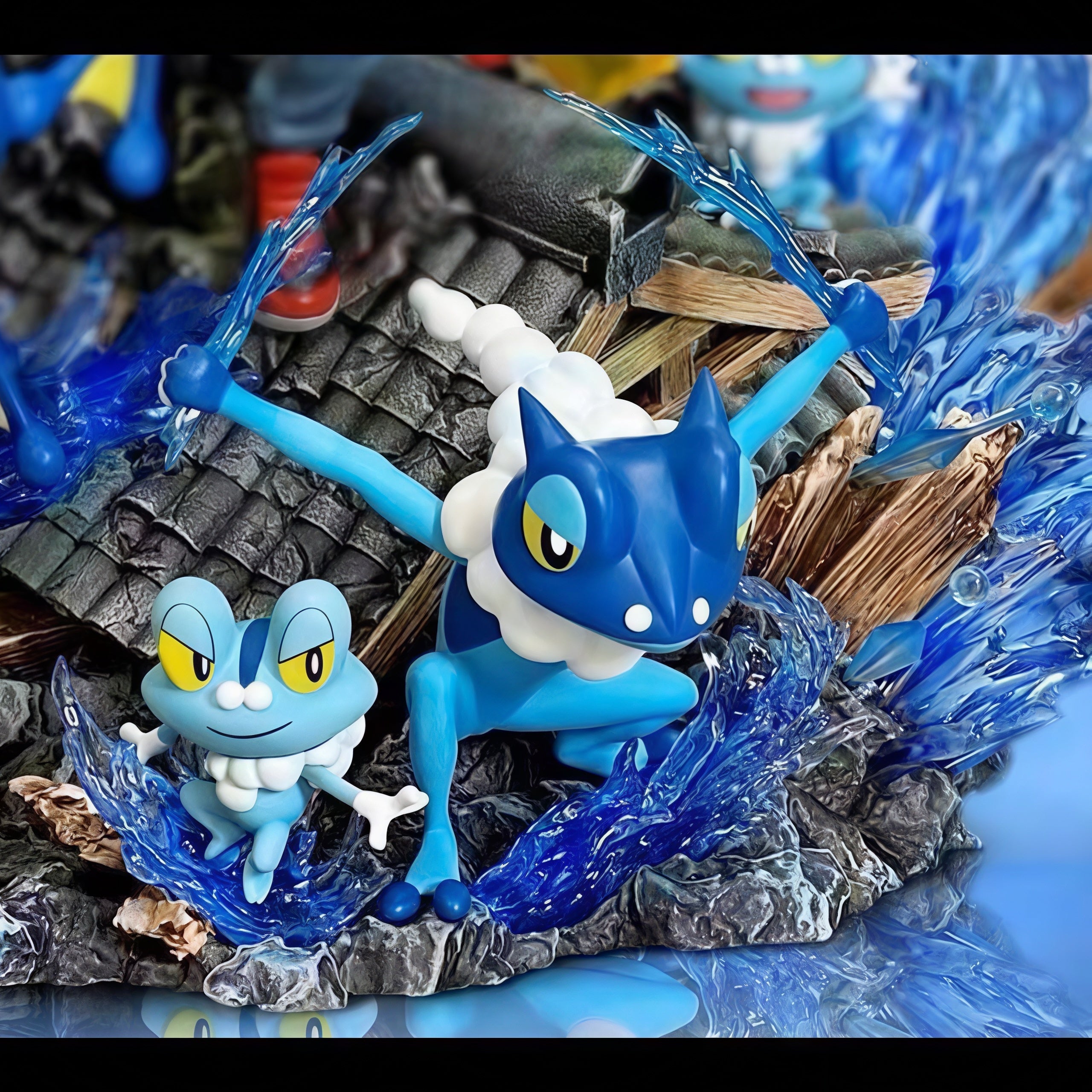 POKÉMON-ASH & GRENINJA EVOLUTION LINE GK DIORAMA STATUE