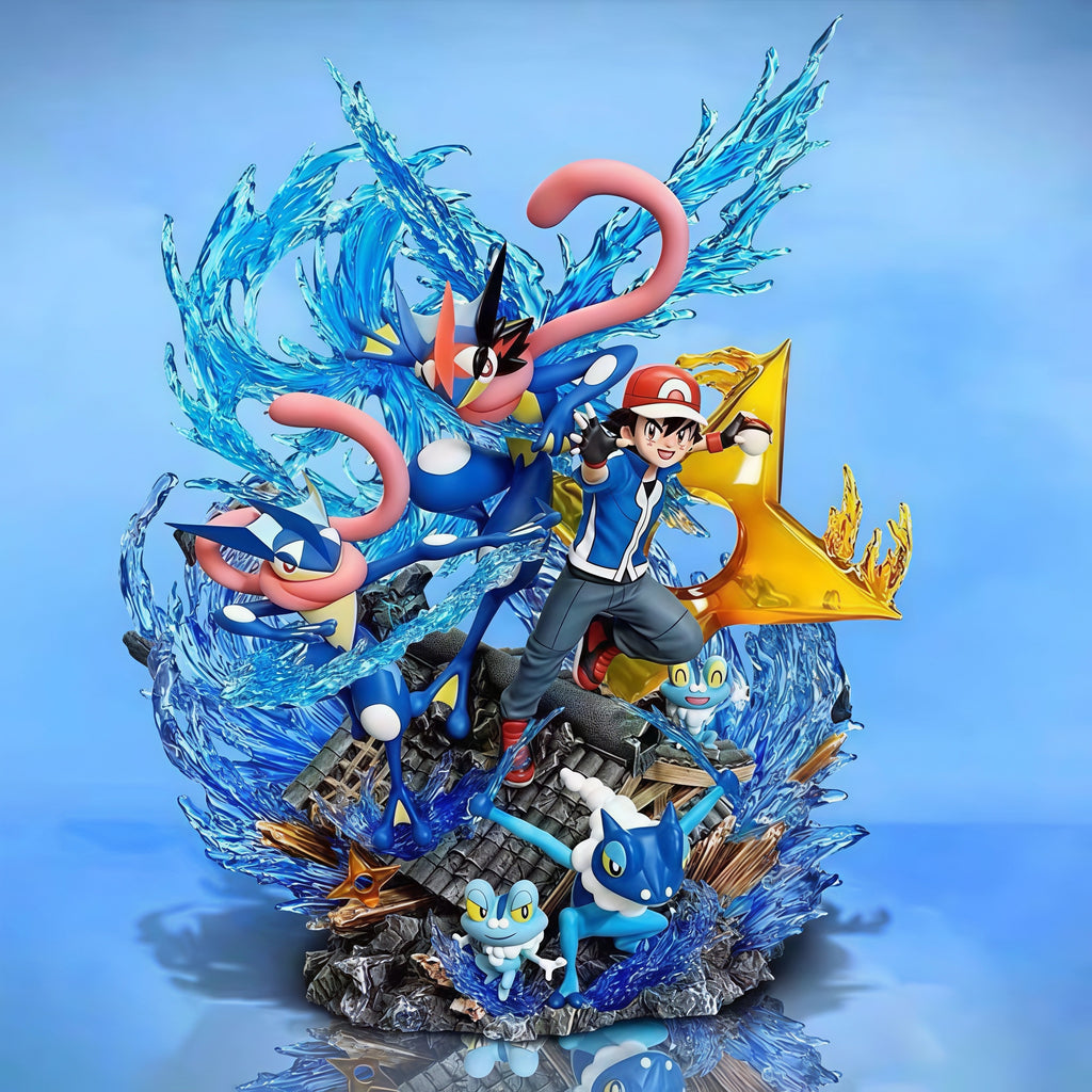POKÉMON-ASH & GRENINJA EVOLUTION LINE GK DIORAMA STATUE