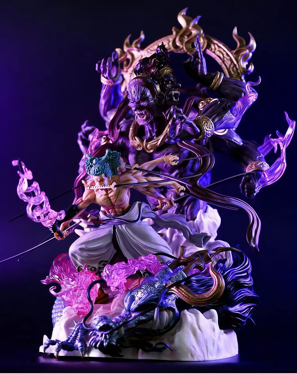 ONE PIECE - RORONOA ZORO VS KAIDO BATTLE ASURA FORM STATUE