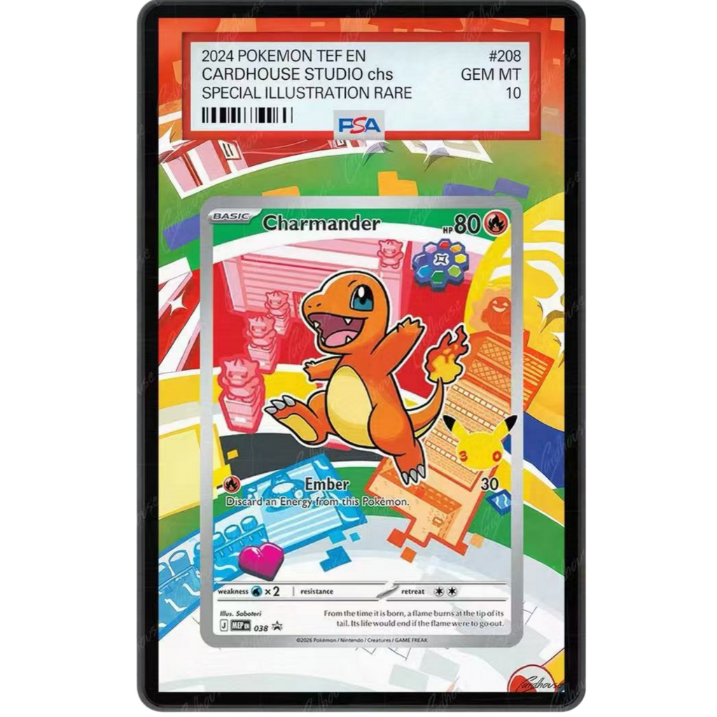 EXTENDED ART PROTECTIVE CASE- EN ME FIRST PARTNER ILLUSTRATION COLLECTION #038 CHARMANDER