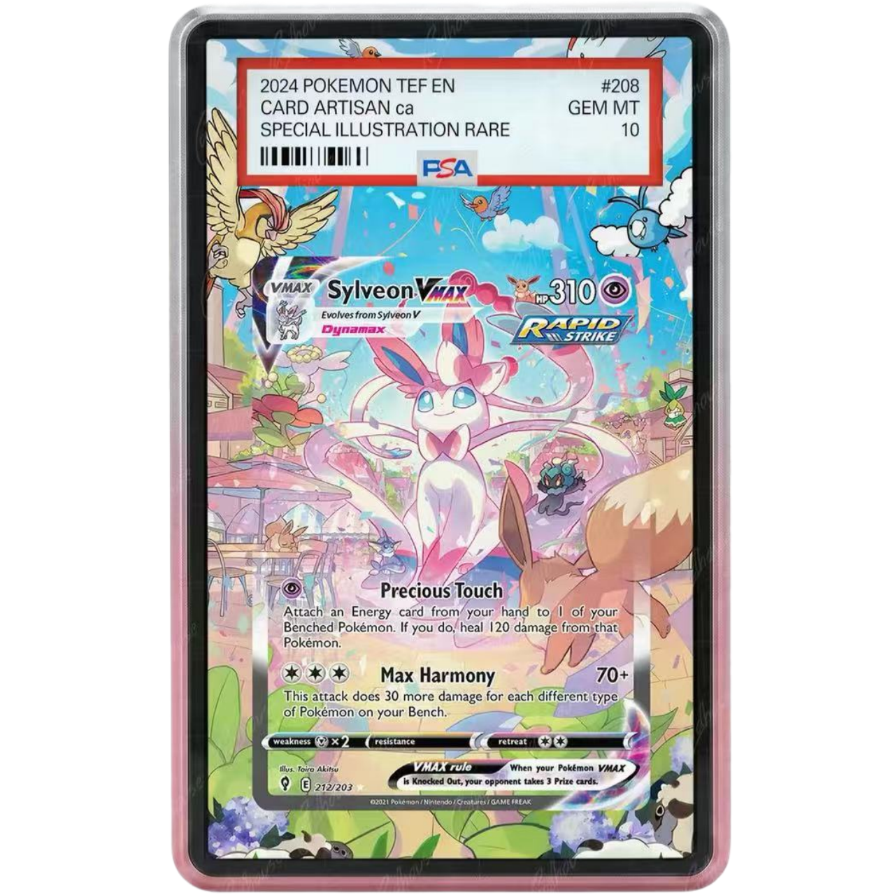 EXTENDED ART PROTECTIVE CASE- Sylveon VMAX #212