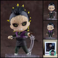 DEMON SLAYER Genya Shinazugawa chibi action figure – 10 cm PVC anime figure with mohawk hair, facial scars, Demon Slayer uniform and character-inspired weapon accessories.
