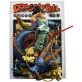 DRAGON BALL Goku and Shenron 46 cm GK diorama statue featuring a 3D manga cover design, teal gi, Power Pole, metallic blue Shenron and golden Nimbus clouds.